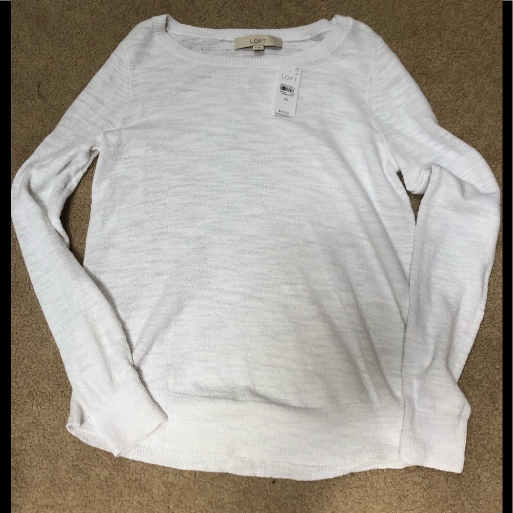 New Loft Women’s white summer sweater